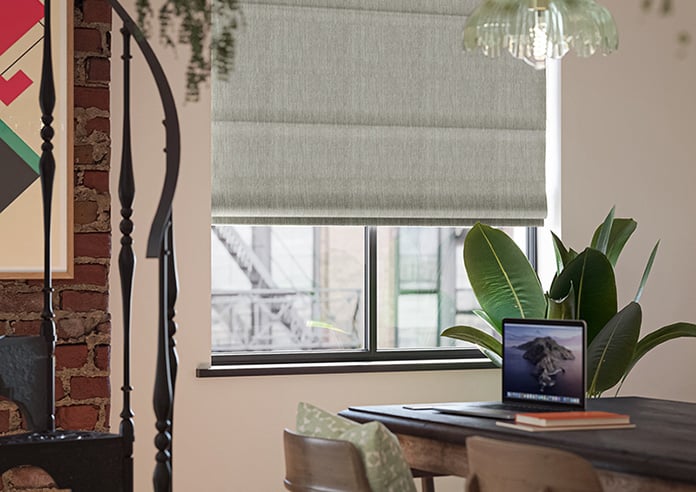 Atina (Blackout), Gainsboro - Motorised Roman Blind - Image 5